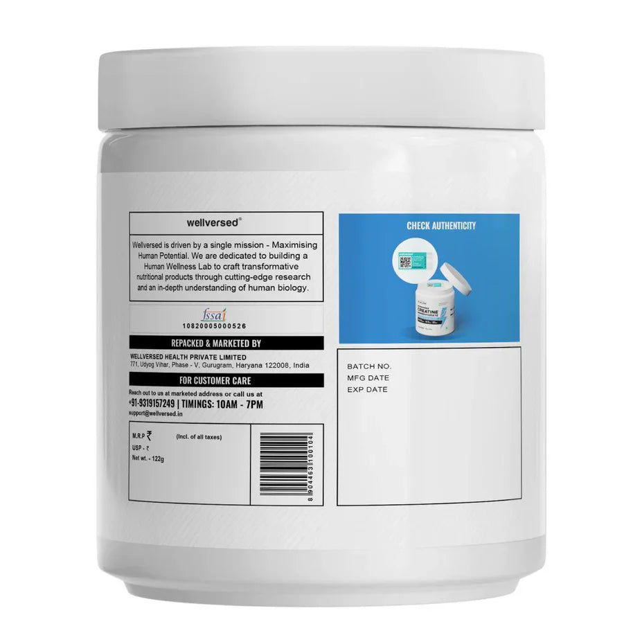 Wellcore - Pure Micronised Creatine Monohydrate (122g, 33 Servings) Fruit Fusion